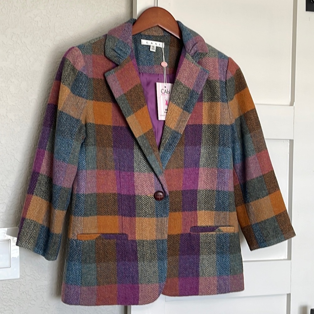 CAbi Lined Wool Blazer